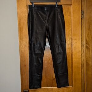 Free People Pull On Faux Leather Pants | Size 31